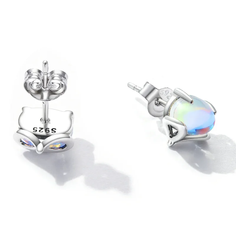 (slika za) Pandora Style Moonstone Fox uhani s čepki - SCE1386 - Ogled 4