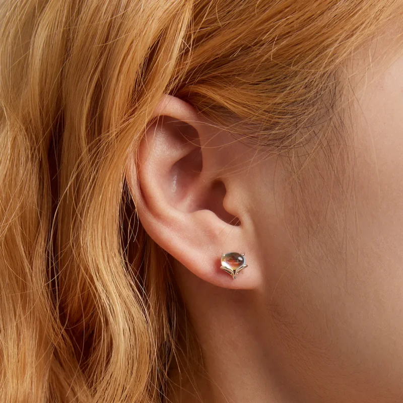 (slika za) Pandora Style Moonstone Fox uhani s čepki - SCE1386 - Ogled 5