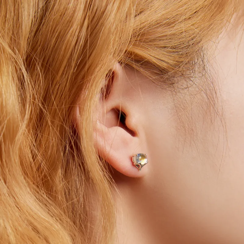 (slika za) Pandora Style Moonstone Fox uhani s čepki - SCE1386 - Ogled 6