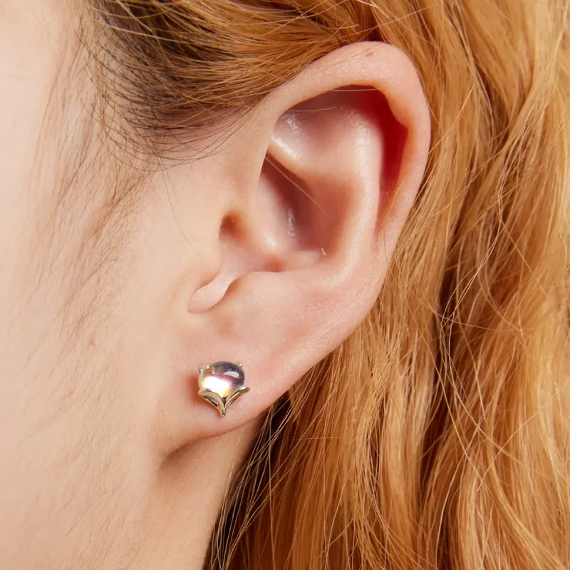 (slika za) Pandora Style Moonstone Fox uhani s čepki - SCE1386 - Ogled 7