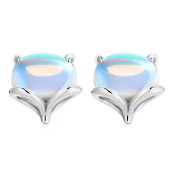 Pandora Style Moonstone Fox uhani s čepki - SCE1386