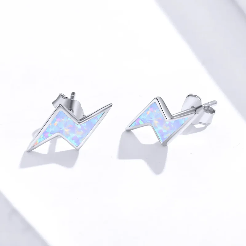 (slika za) Pandora Style Opal Lightning Stud Uhani - SCE860 - Ogled 3
