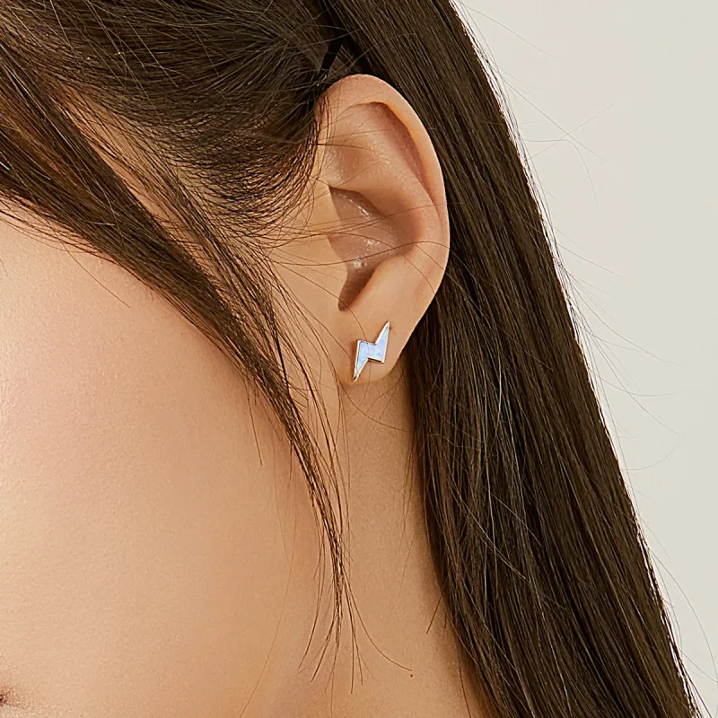(slika za) Pandora Style Opal Lightning Stud Uhani - SCE860 - Ogled 5