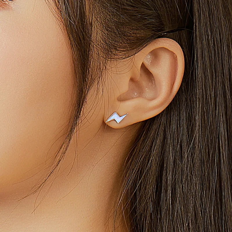 (slika za) Pandora Style Opal Lightning Stud Uhani - SCE860 - Ogled 7