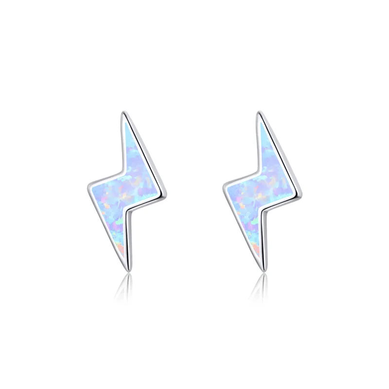(slika za) Pandora Style Opal Lightning Stud Uhani - SCE860