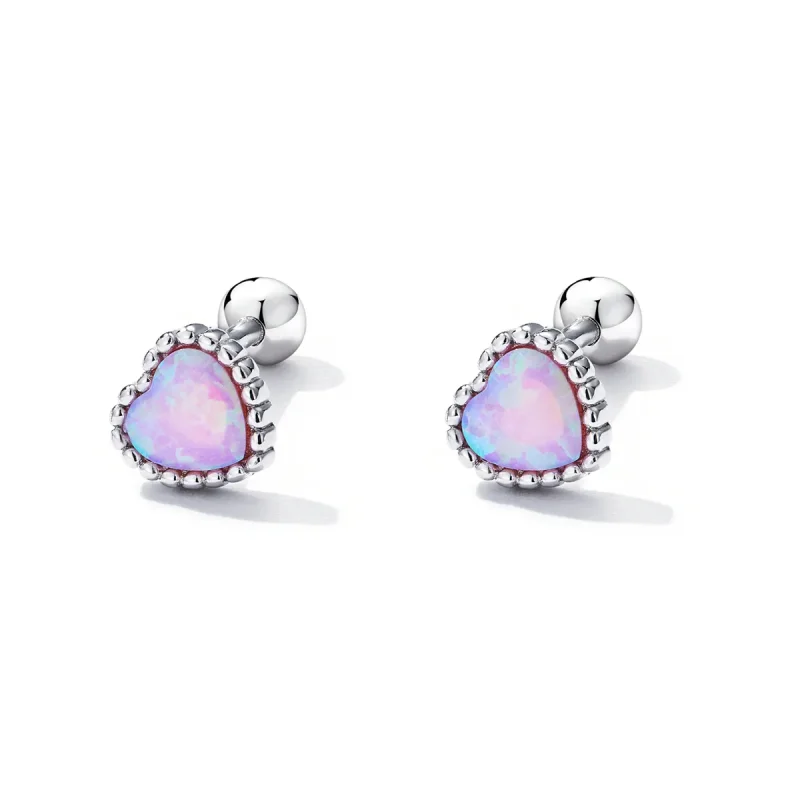 (slika za) Pandora Style Opal Love Stud uhani - SCE1383 - Ogled 2