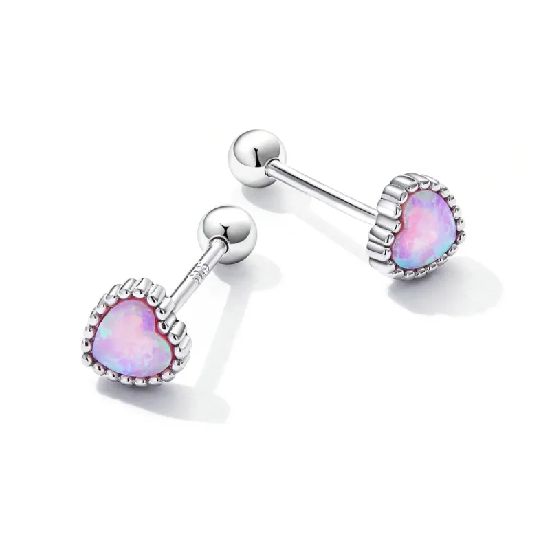 (slika za) Pandora Style Opal Love Stud uhani - SCE1383 - Ogled 4