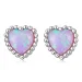Pandora Style Opal Love Stud uhani - SCE1383 Pandora Style Opal Love Stud uhani - SCE1383