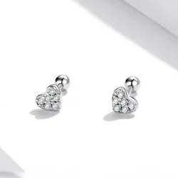 Pandora Style Simple Love Stud uhani - SCE1298