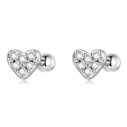 Pandora Style Simple Love Stud uhani - SCE1298