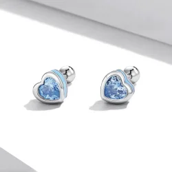 Pandora Style Simple Love Stud uhani - SCE1352-LB
