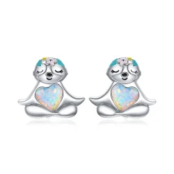 Pandora Style Sloth Stud Uhani - BSE483