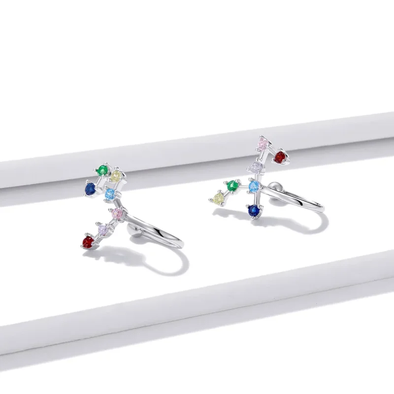 (slika za) Pandora Style Star Track Uhani - BSE457 - Ogled 2