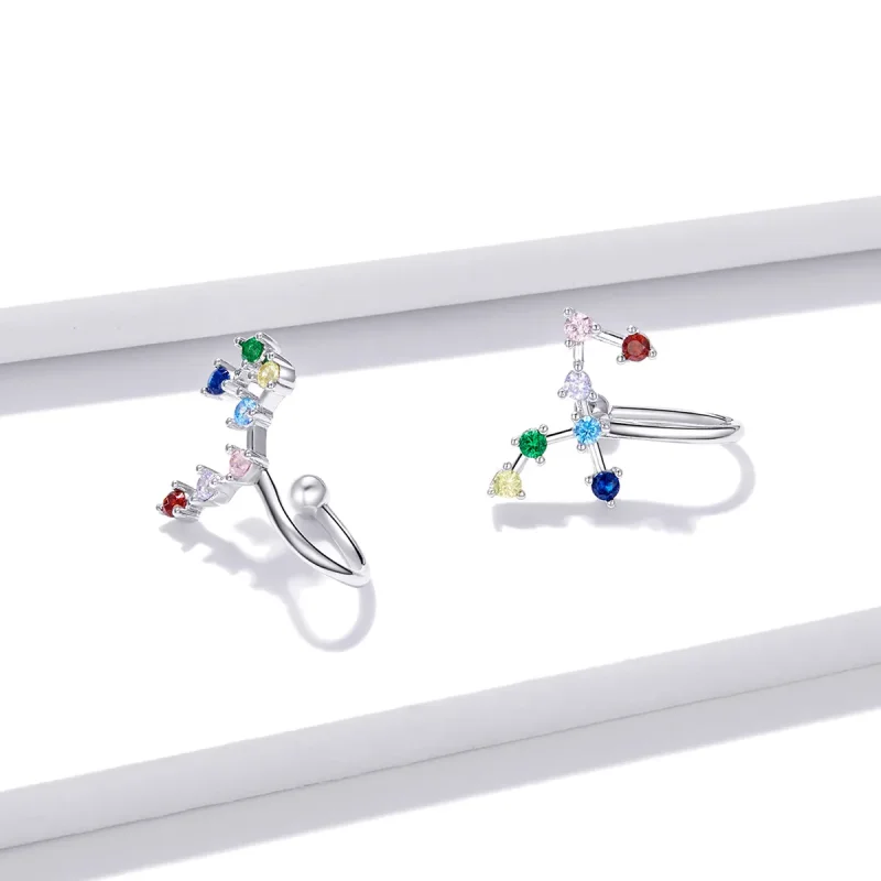 (slika za) Pandora Style Star Track Uhani - BSE457 - Ogled 4