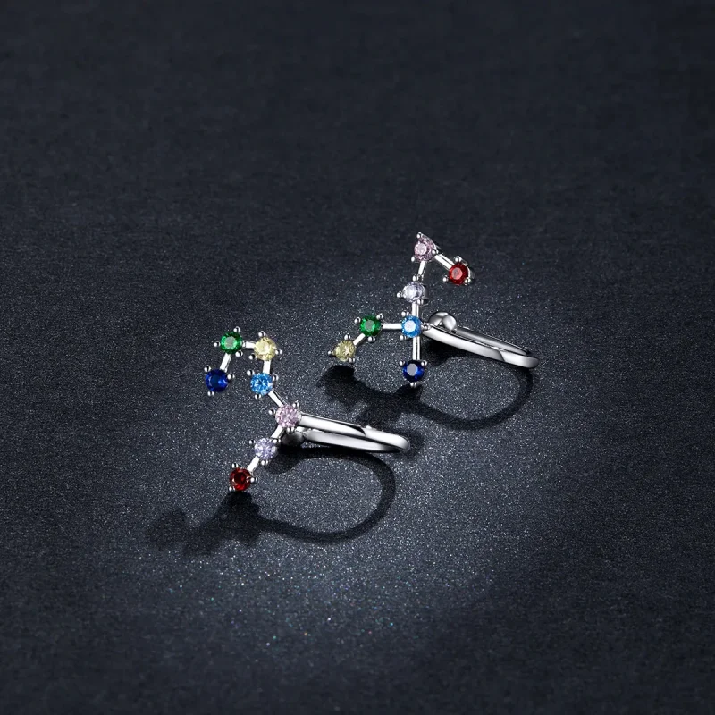 (slika za) Pandora Style Star Track Uhani - BSE457 - Ogled 5