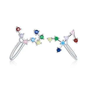 (slika za) Pandora Style Star Track Uhani - BSE457