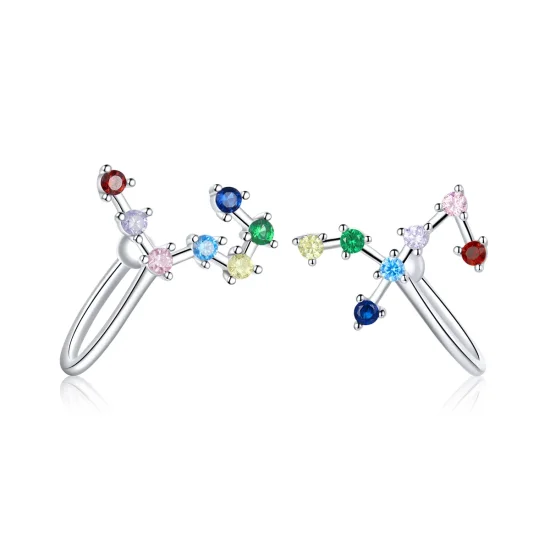 (slika za) Pandora Style Star Track Uhani - BSE457