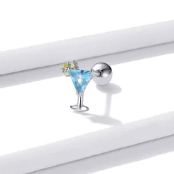 Pandora Style Summer Sweetheart - Uhani s čepki z ledeno pijačo - BSE489