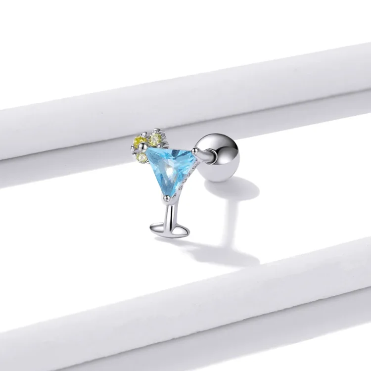 Pandora Style Summer Sweetheart - Uhani s čepki z ledeno pijačo - BSE489