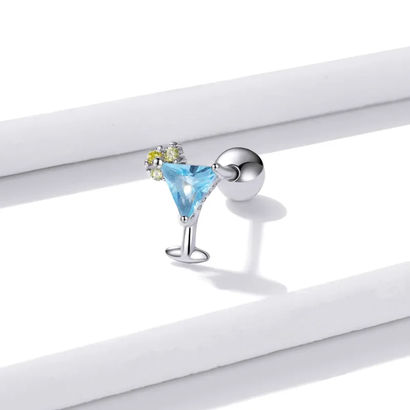 (slika za) Pandora Style Summer Sweetheart - Uhani s čepki z ledeno pijačo - BSE489 - Ogled 2
