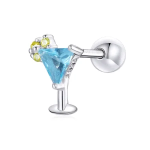 Pandora Style Summer Sweetheart - Uhani s čepki z ledeno pijačo - BSE489 (slika za) Pandora Style Summer Sweetheart - Uhani s čepki z ledeno pijačo - BSE489