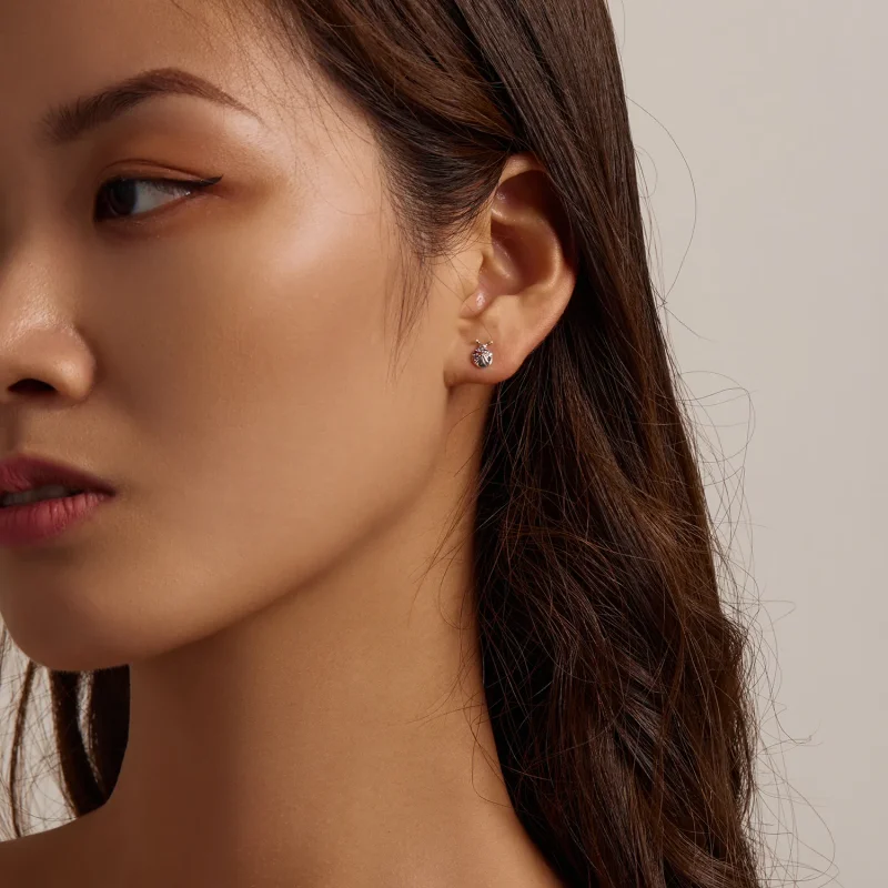 (slika za) Pisani uhani s hrošči v stilu Pandora - BSE560 - Ogled 6