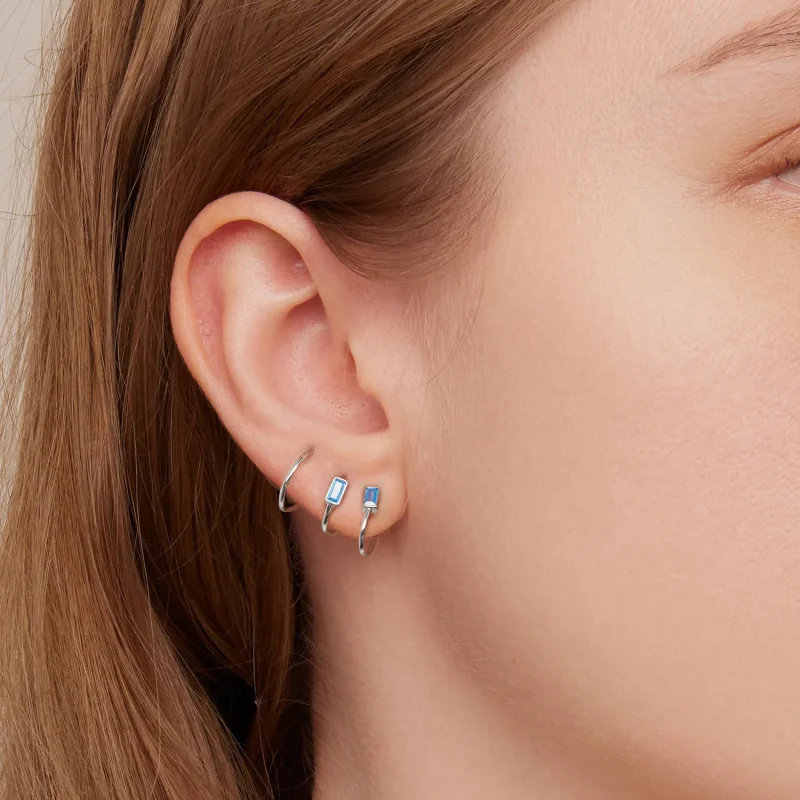 (slika za) Preprosti uhani s kamni v stilu Pandora - SCE1463 - Ogled 7