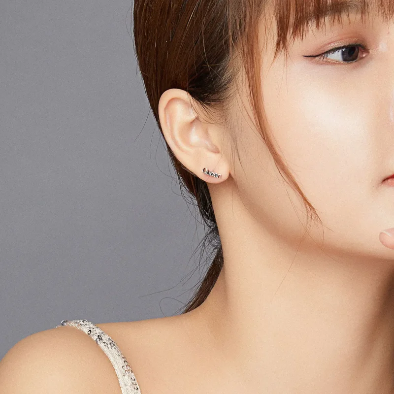 (slika za) Preprosti uhani s kronami v slogu Pandora - SCE934 - Ogled 7