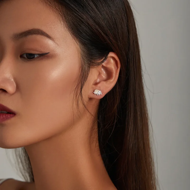 (slika za) Prisrčni uhani v slogu Pandora Sloth Stud - SCE1280 - Ogled 6