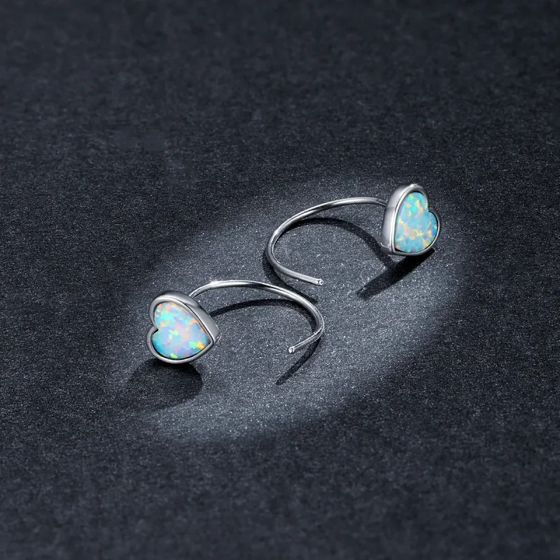 (slika za) Romantični uhani Aurora v slogu Pandora - BSE499 - Ogled 5