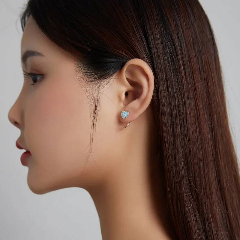 (slika za) Romantični uhani Aurora v slogu Pandora - BSE499 - Ogled 7