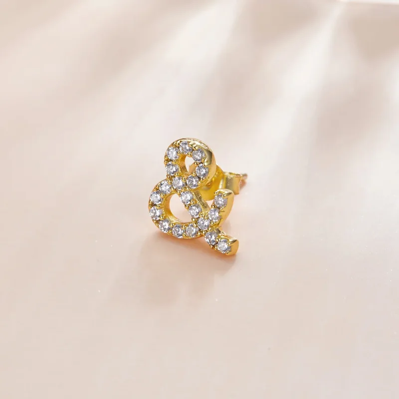 (slika za) Skrivni simbol sloga Pandora - in uhani z žebljički - SCE1072 - Ogled 2