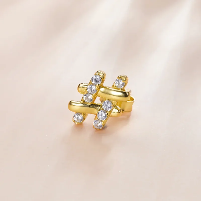 (slika za) Skrivni simbol sloga Pandora - # uhani s čepki - SCE1071 - Ogled 2