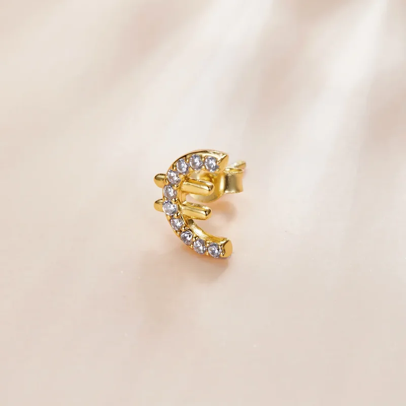 (slika za) Skrivni simbol sloga Pandora - uhani s čepki - SCE1074 - Ogled 2