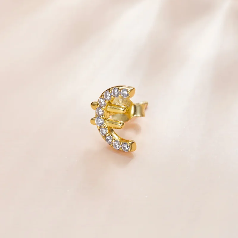 (slika za) Skrivni simbol sloga Pandora - uhani s čepki - SCE1074 - Ogled 3