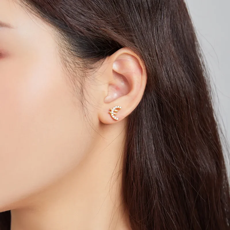 (slika za) Skrivni simbol sloga Pandora - uhani s čepki - SCE1074 - Ogled 6