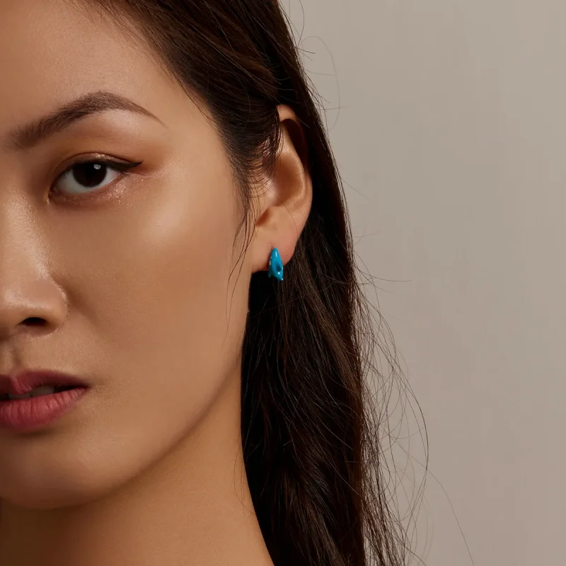 (slika za) Smešni mali uhani z morskim psom v stilu Pandora - BSE563 - Ogled 6