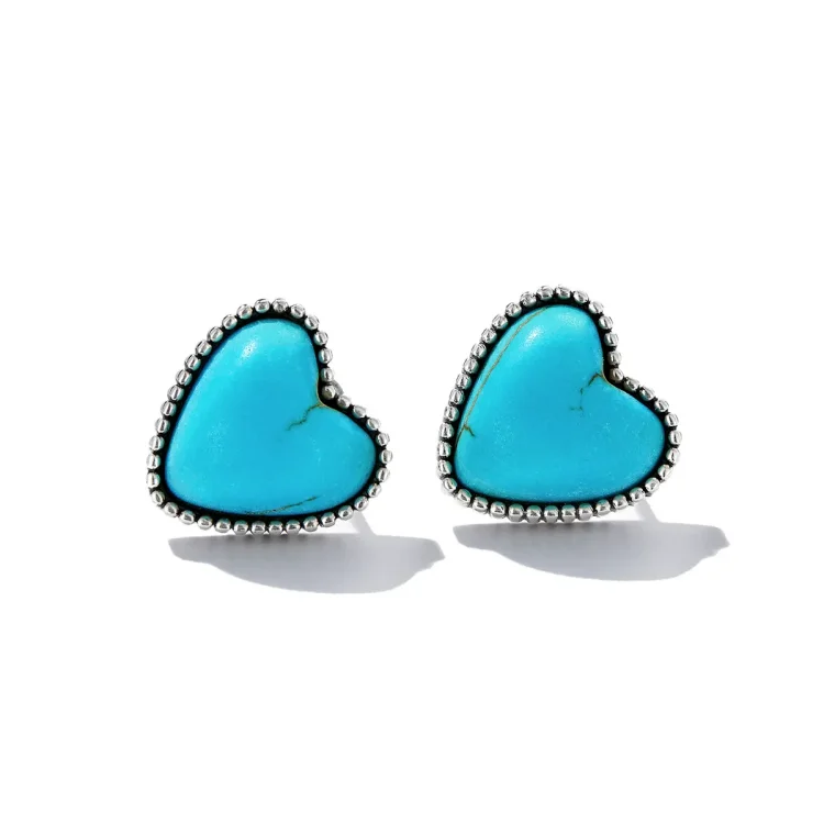 Turkizni uhani Pandora Style Love - BSE591