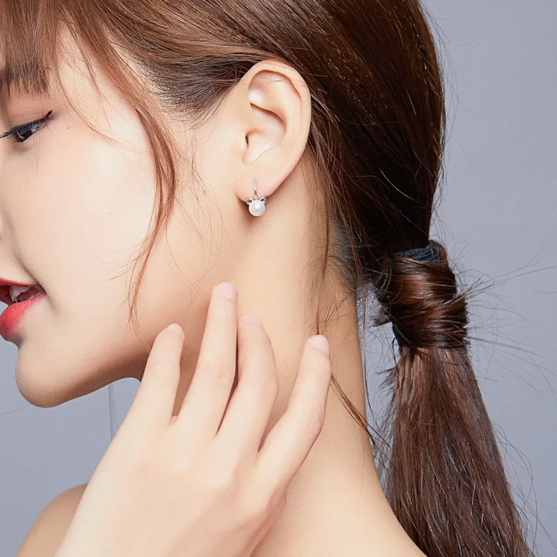 (slika za) Uhani s prisrčnimi medvedki v stilu Pandora - SCE918 - Ogled 5