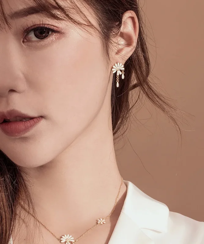 (slika za) Uhani z žebljički v slogu Pandora - BSE159 - Ogled 5