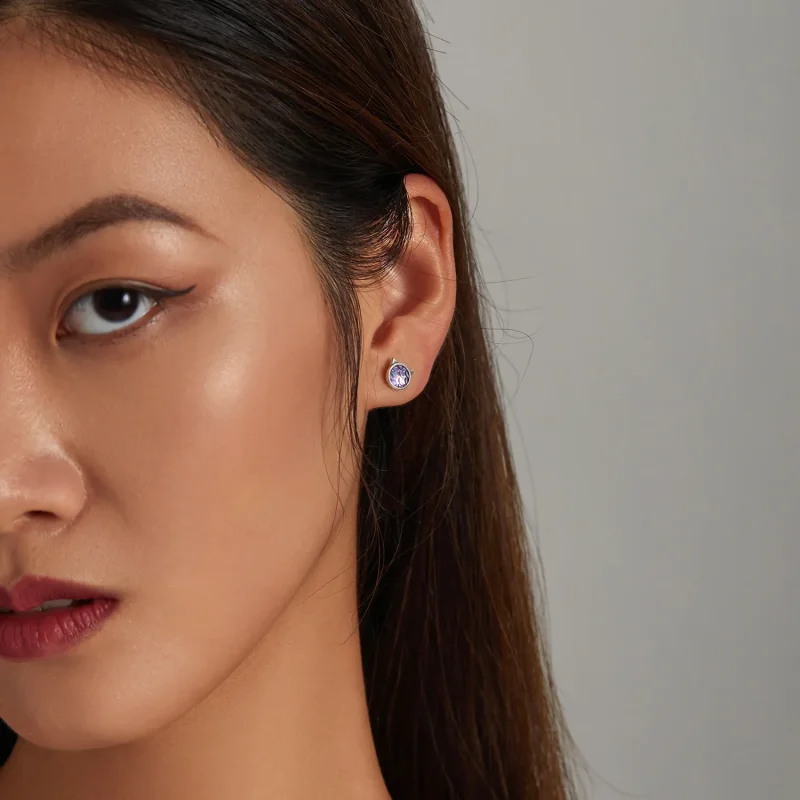 (slika za) Uhani z mačjimi glavami v slogu Pandora z ribjimi luskami - SCE1301 - Ogled 7