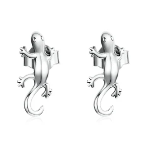 (slika za) Ustvarjalni uhani z geckom v stilu Pandora - SCE1292