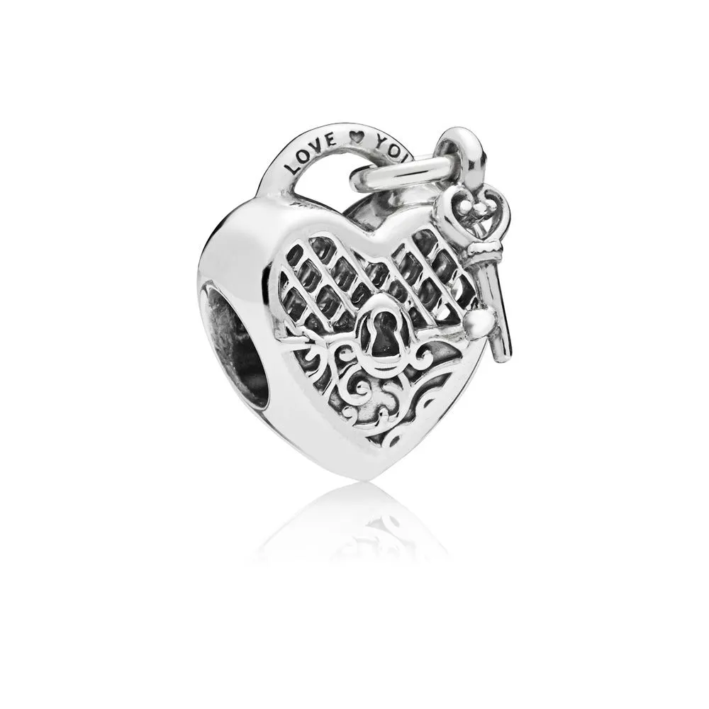 pandora obesek za ključavnico love you 797655