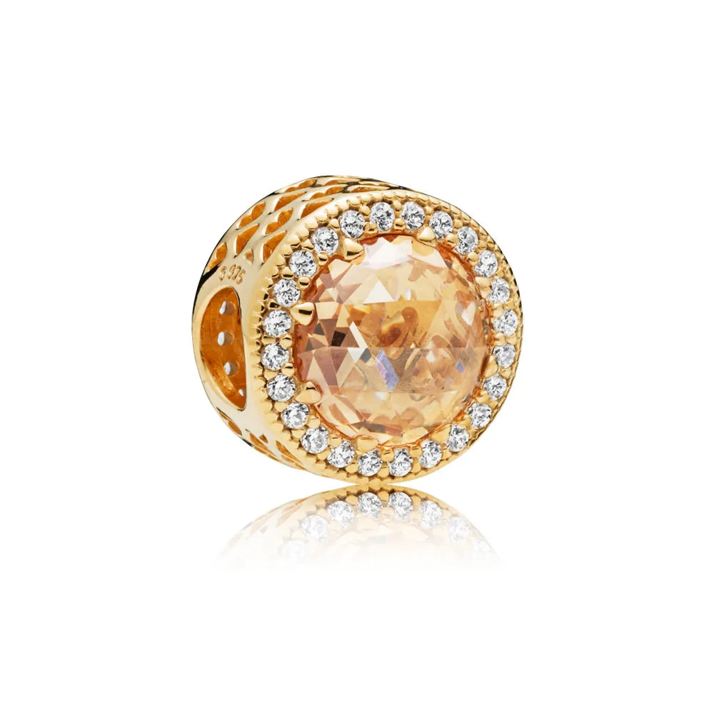 obesek radiant hearts pandora shine in večbarvni cz 761725clg