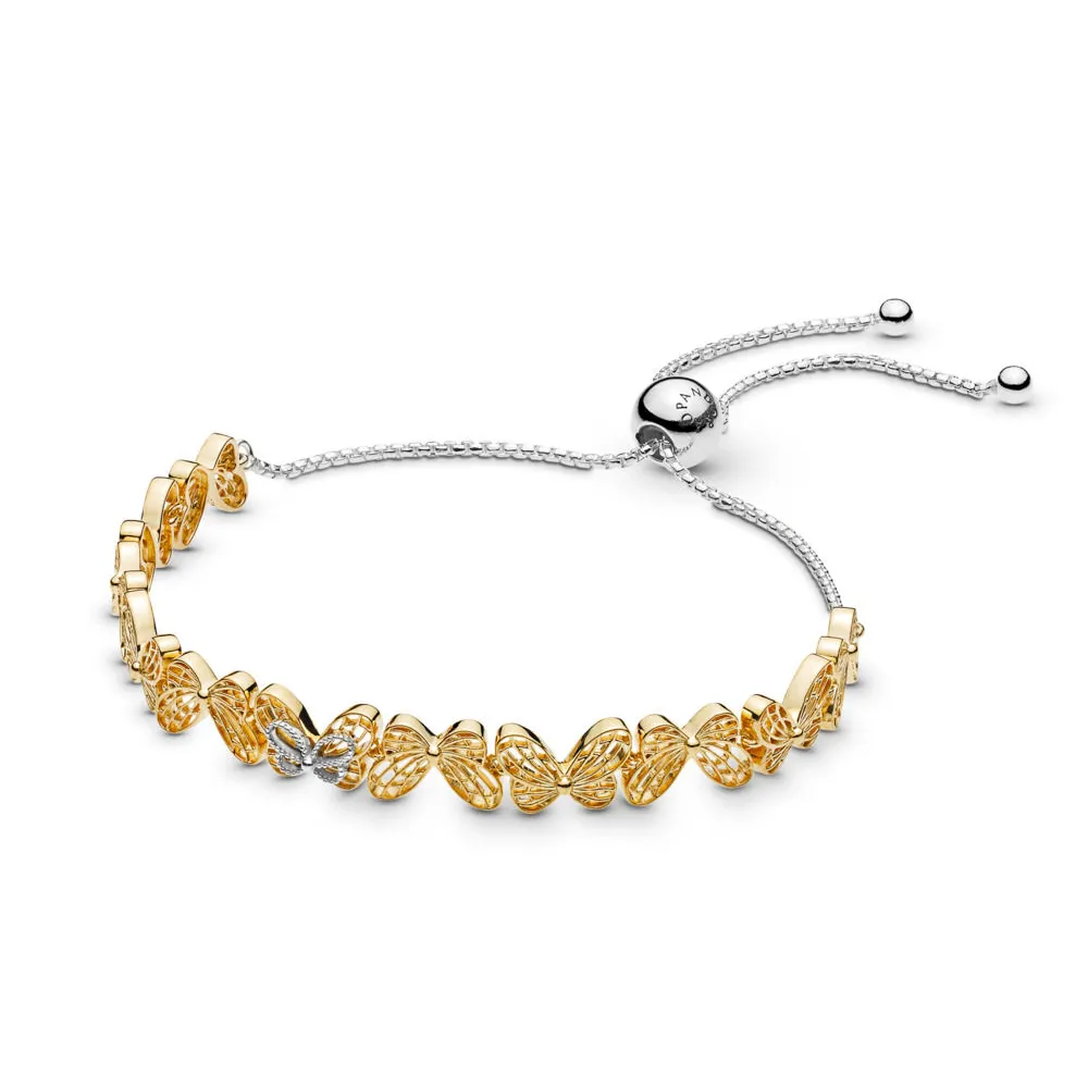 drsna zapestnica openwork butterflies pandora shine 567957