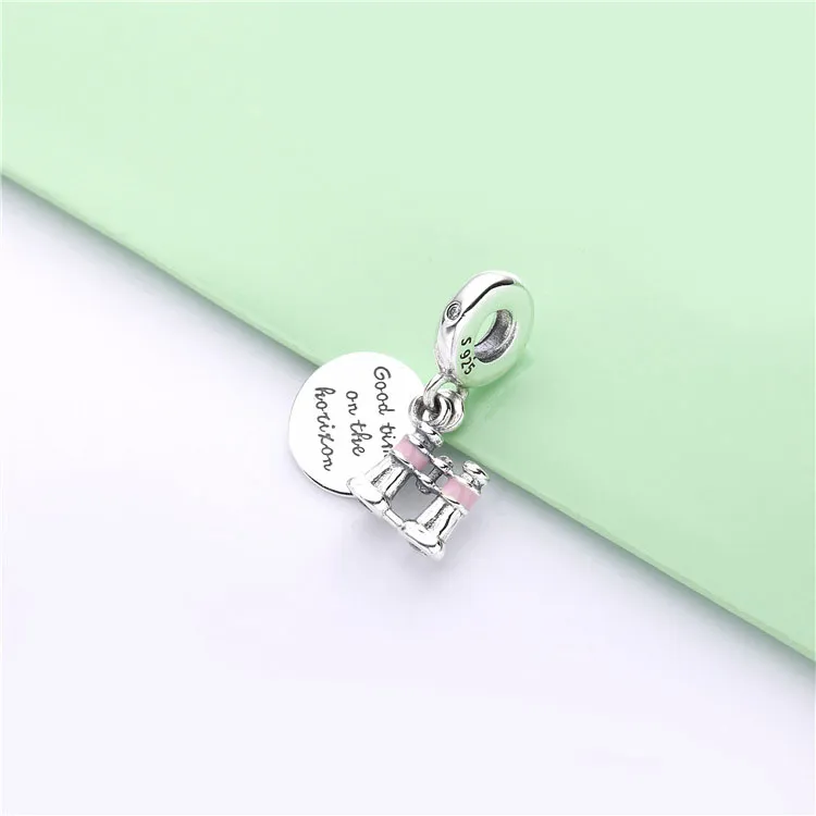 Daljnogled PANDORA Heart Charm Dangle - 798062CZ