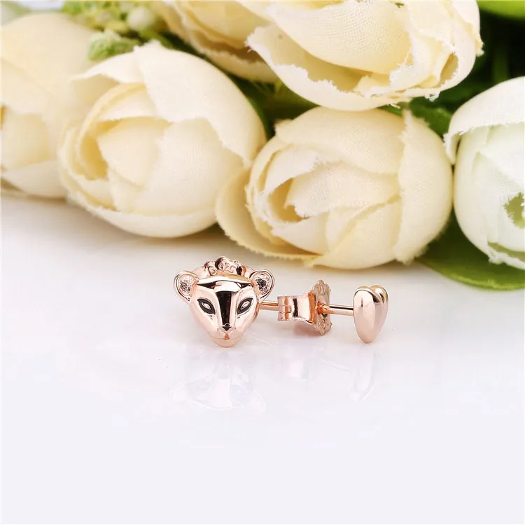 Levja princesa in uhani v obliki srca, Pandora Rose™ - 288022EN16