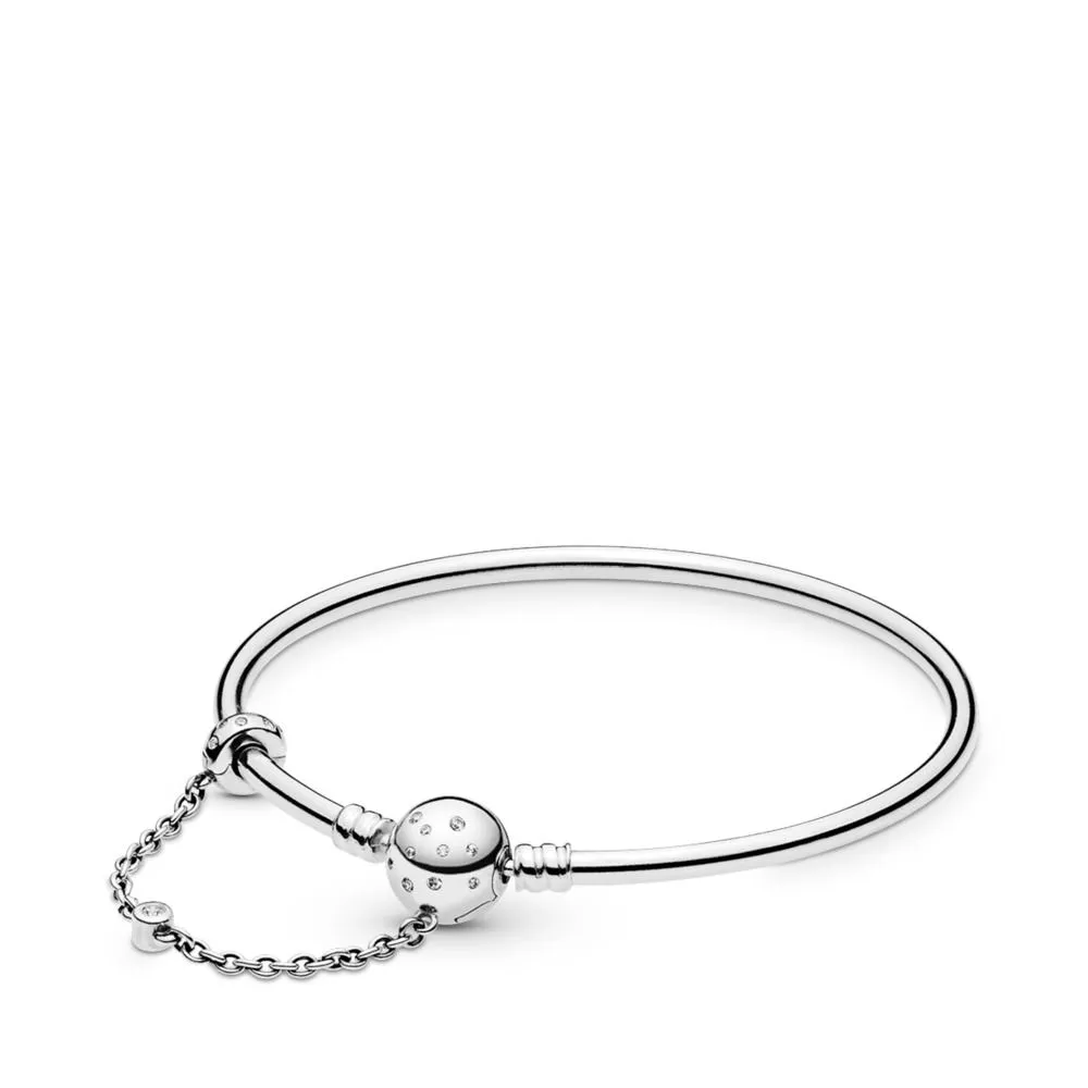 pandora limited edition moments silver bangle zaponka true uniqueness 597846cz