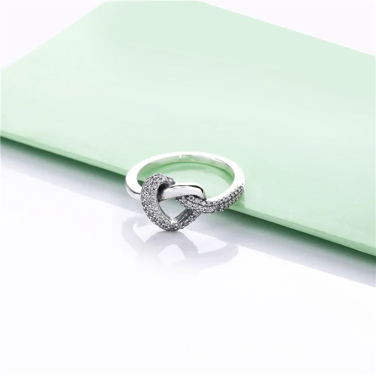 PANDORA prstan s srcem z vozli - 198086CZ