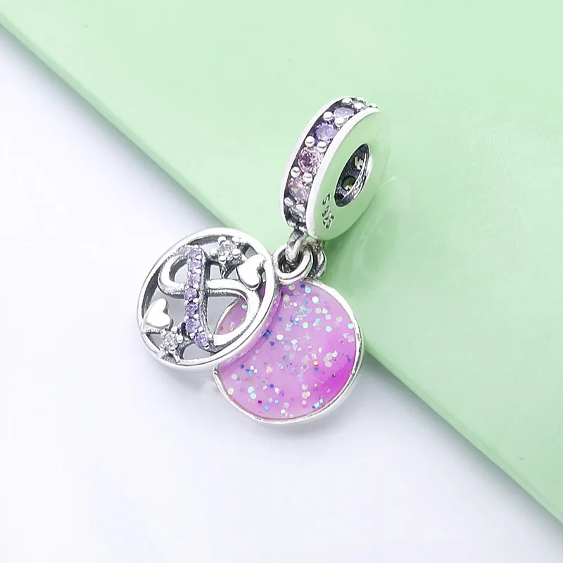 (slika za) PANDORA bleščeči viseči obesek Infinity Hearts & Stars - 798829C01 - Ogled 3